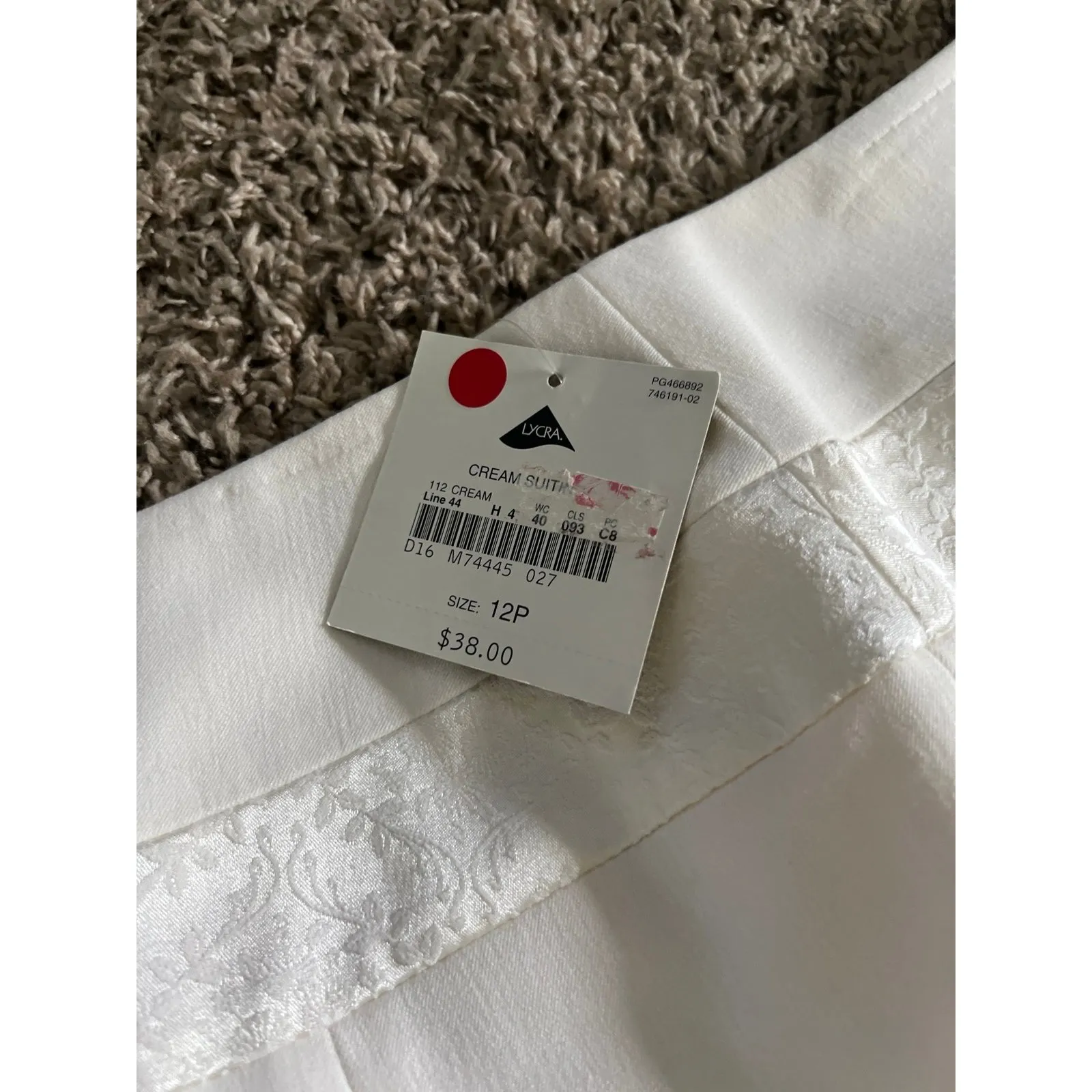 NWT Apostrophe Petite Women's White Floral‎ Design Skirt Size 12P - Image 6