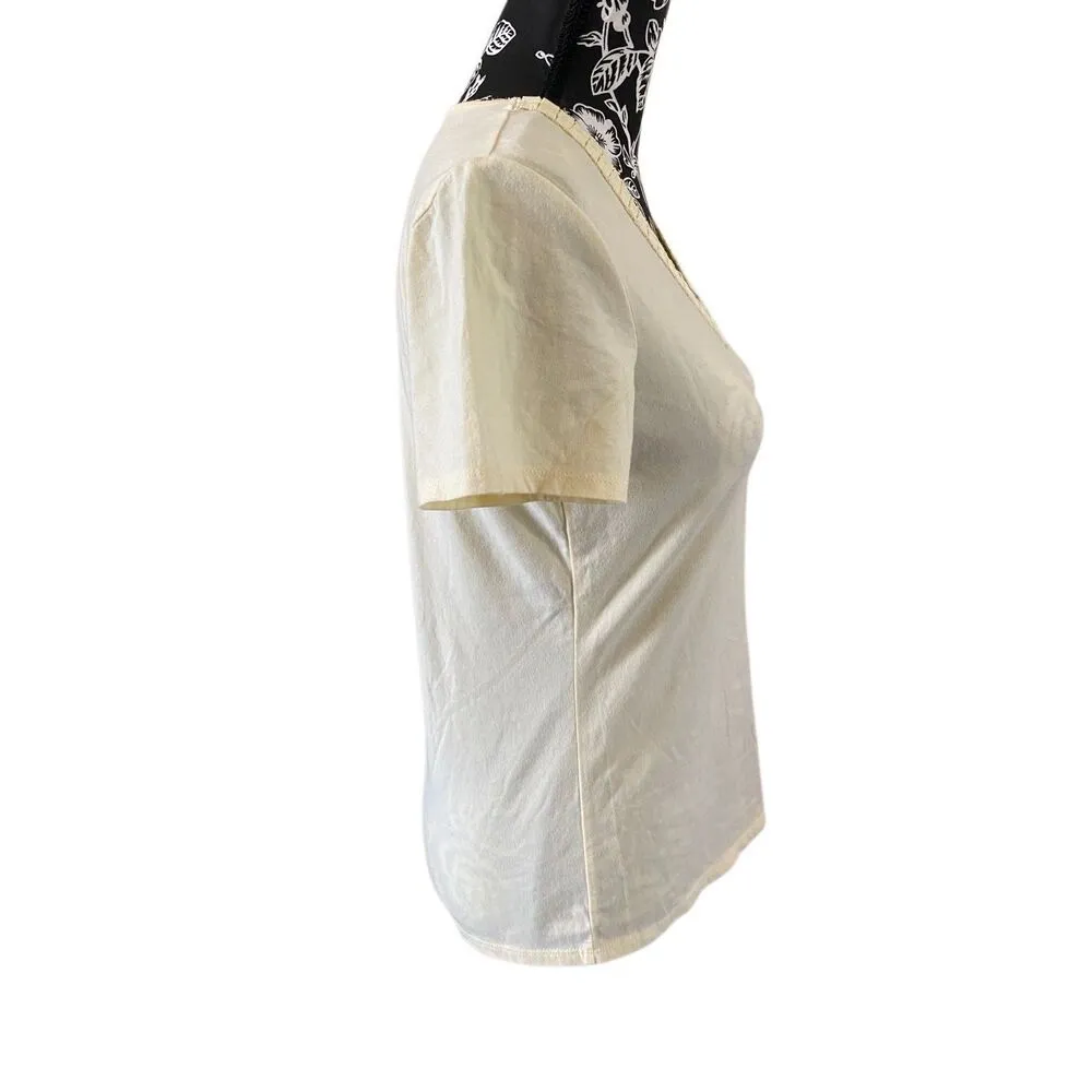 Soft Sensations V Neck T shirt Casual Lounge Loungewear Work Everyday School Blue - Image 5