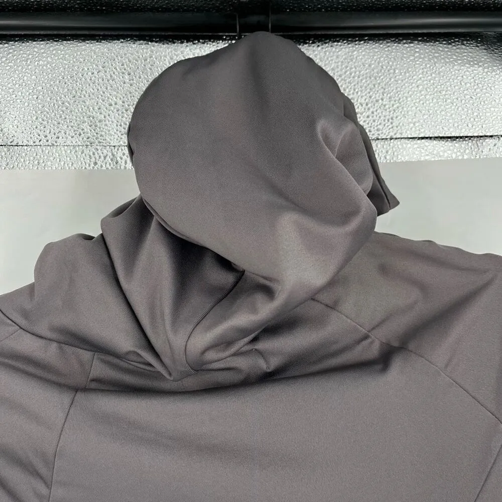 Betabrand Red Eye Travel Dress Gray Hooded Stetch Vacation‎ Size XS - Image 10