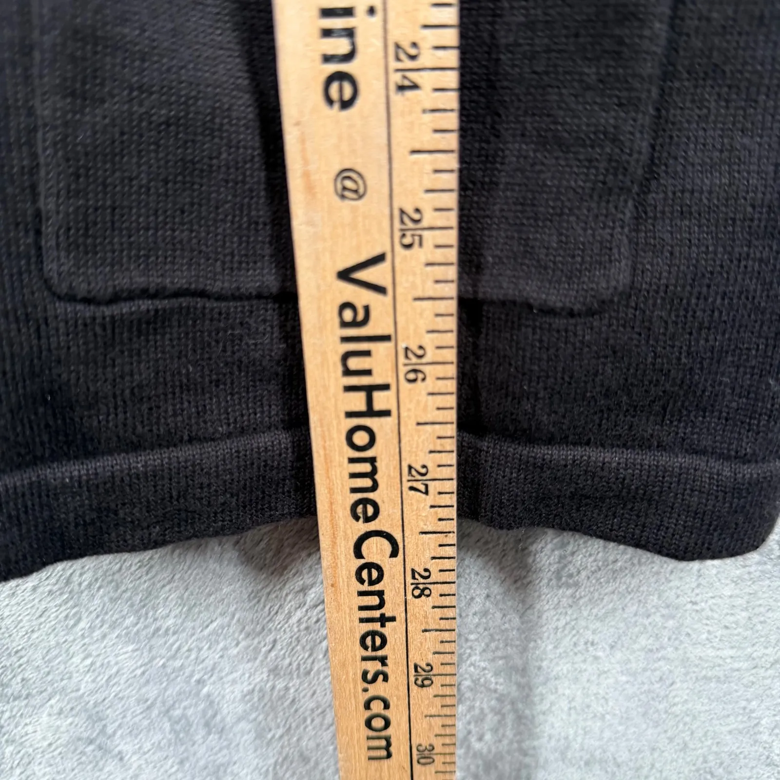 Quaker Factory Black Rhinestone Zip Cardigan Sweater Set M Glam Sparkle Holiday Size M - Image 8