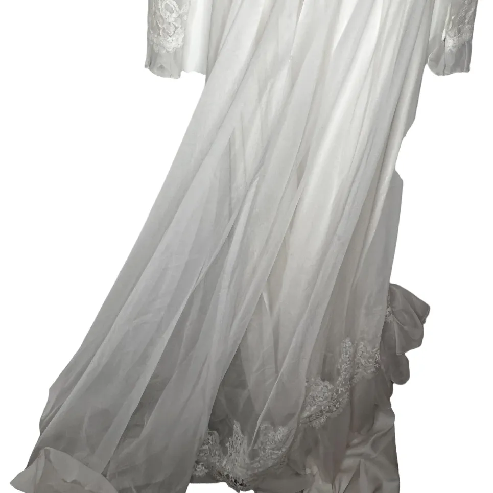 Vintage ILGWU‎ Wedding Dress White Size 12 - Image 9