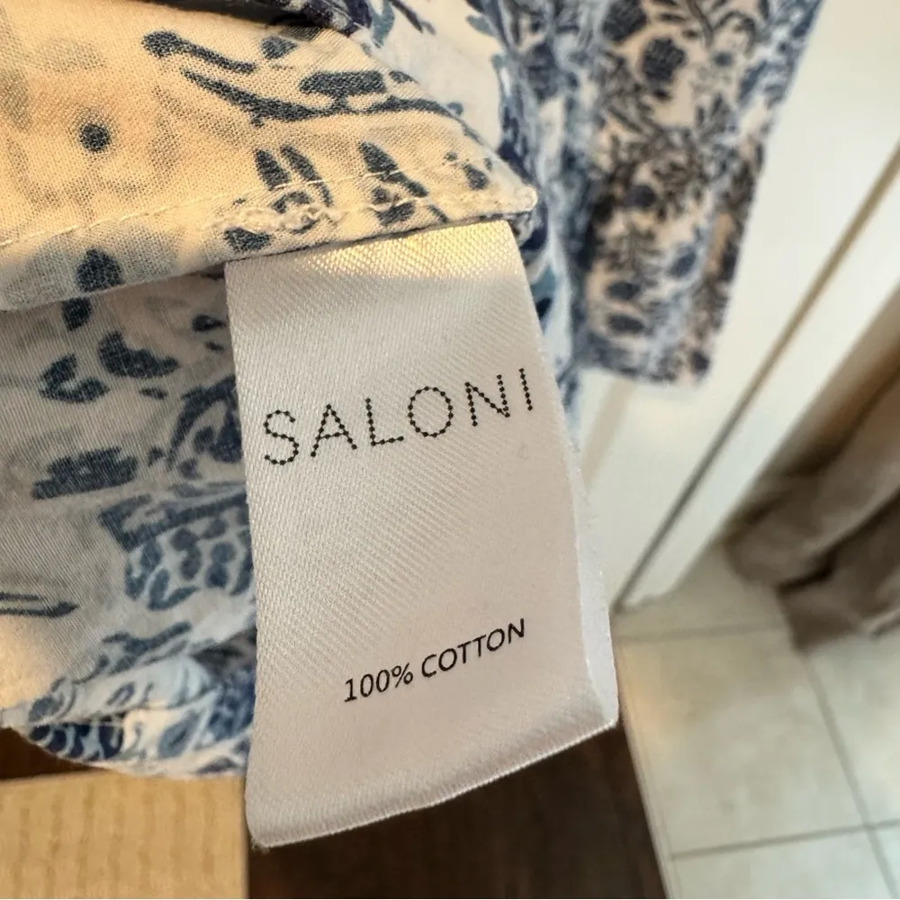 SALONI Ashley Floral Print Cotton Babydoll Minidress - Image 7