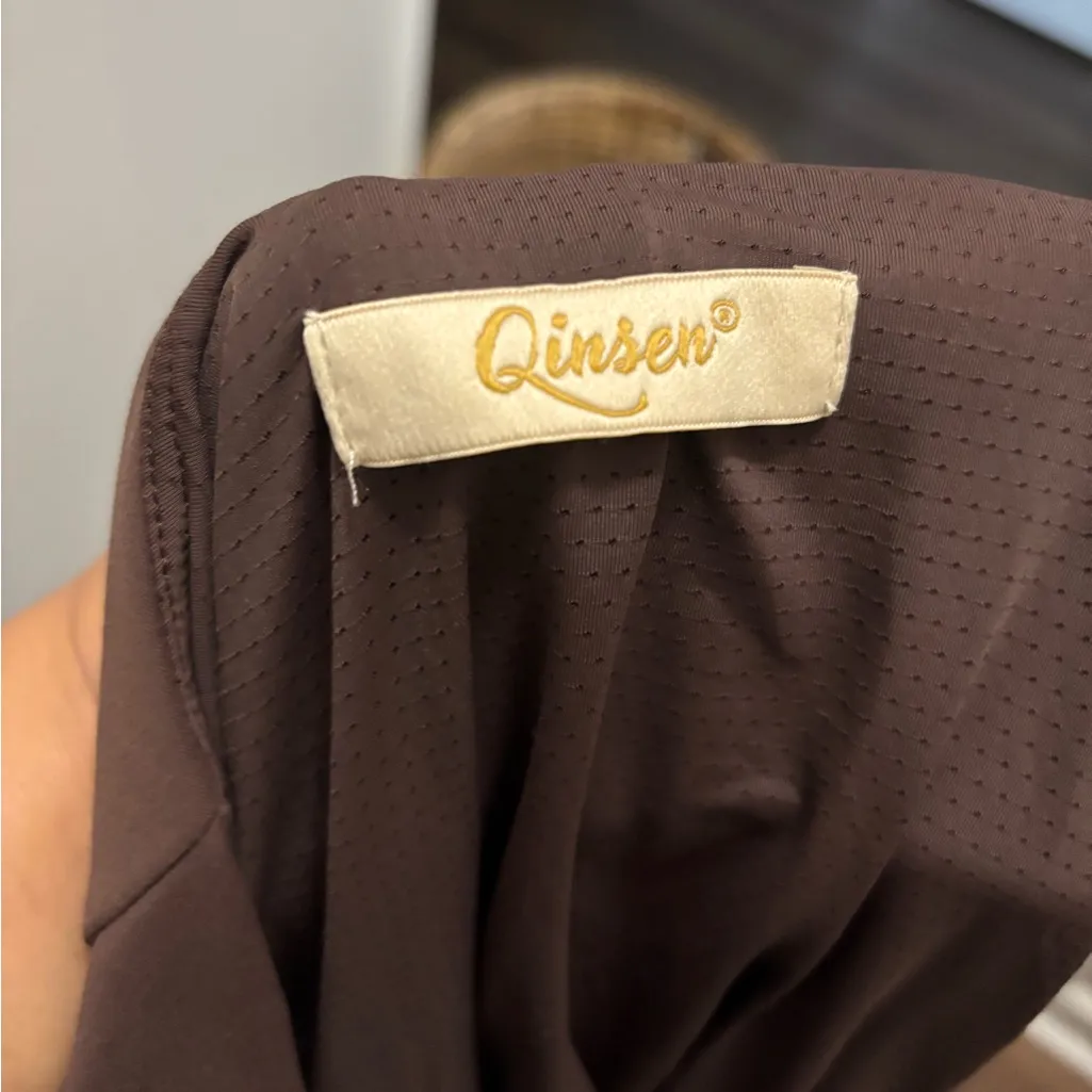 Elegant Brown Jumpsuit Qinse Size M - Image 4