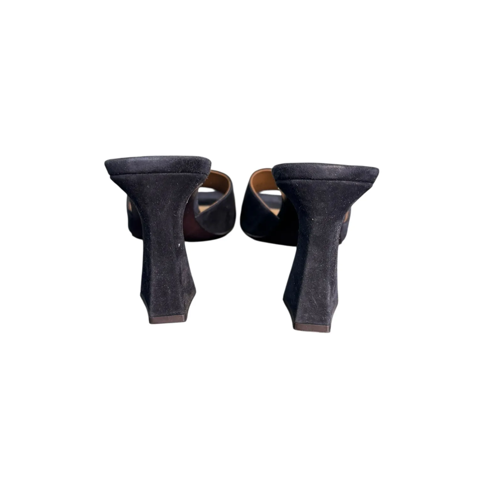 Giuseppe Zanotti NIB Kanda Square Toe High Heel Slides in Black Suede Size 39 - Image 8