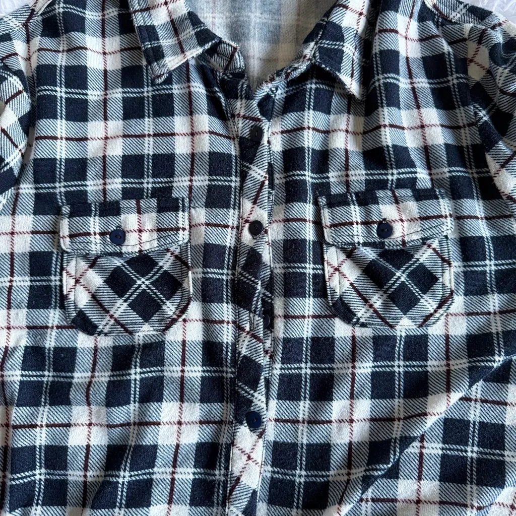 Women's Plaid Button - Image 4