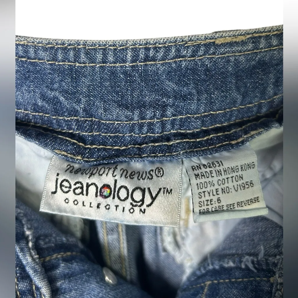 Vintage‎ 90’s Y2k Cargo Paper Bag Utility Tie Adjustable Barrel Wide Jeans Sz6 - Image 5