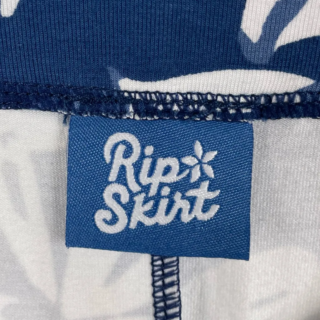 RipSkirt Sleep Shirt Tropical Palms Navy Size XL/XXL Bamboo Cotton Loungewear Blue - Image 6