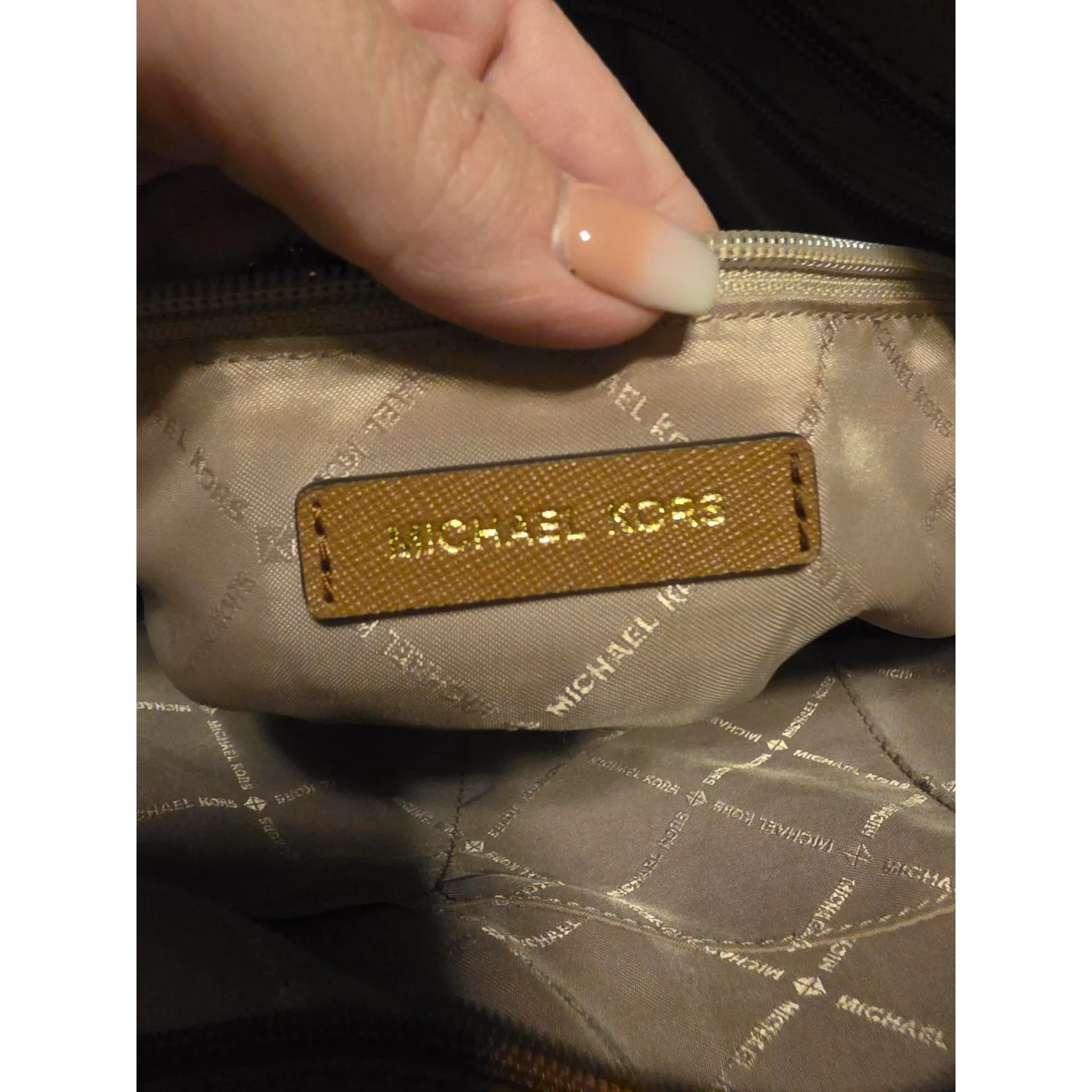 Michael Kors White and Tan Tote Bag - Image 8