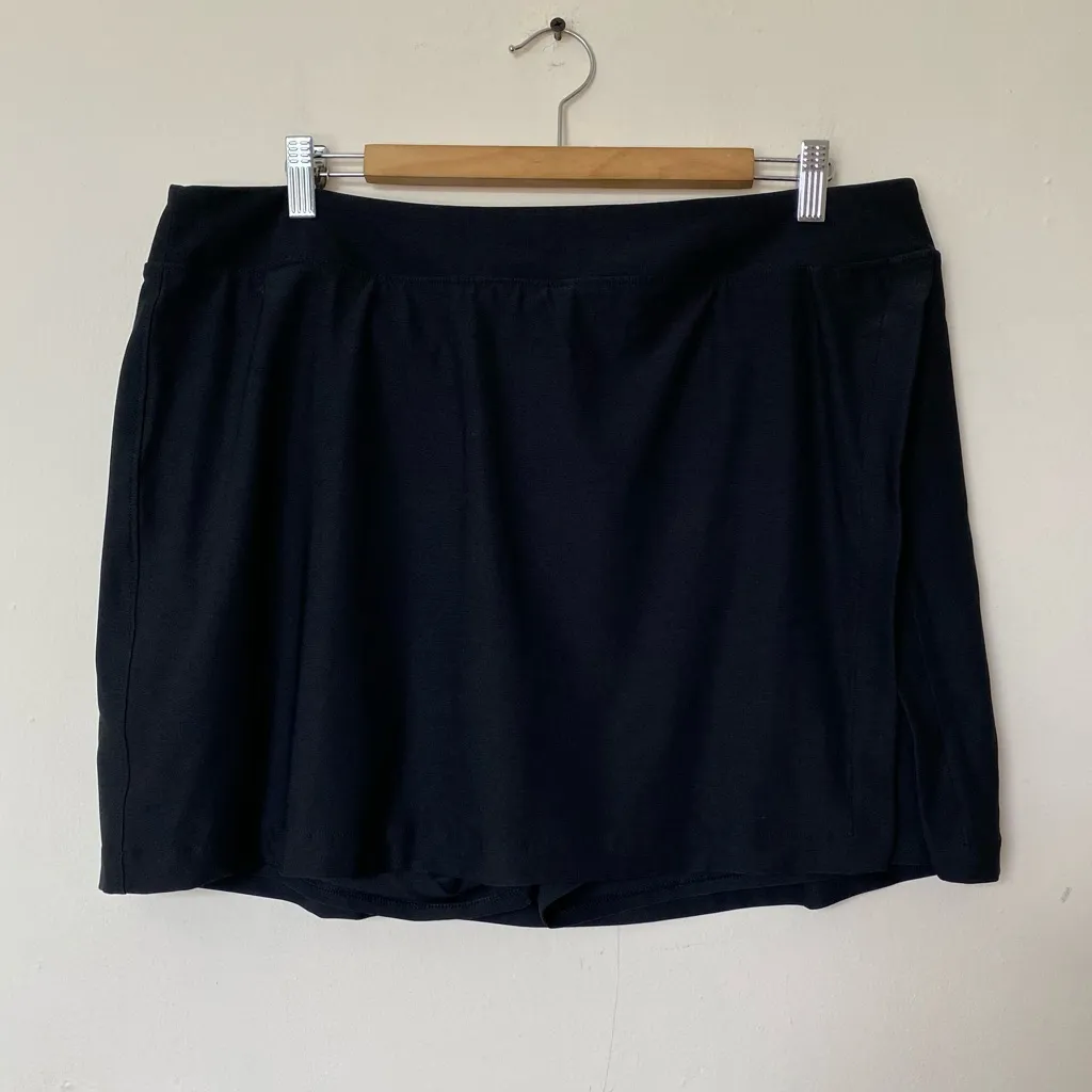 Outdoor Voices Court Active Tennis Skort Side Slit 4.5” Inseam Black Sz XXXL - Image 3