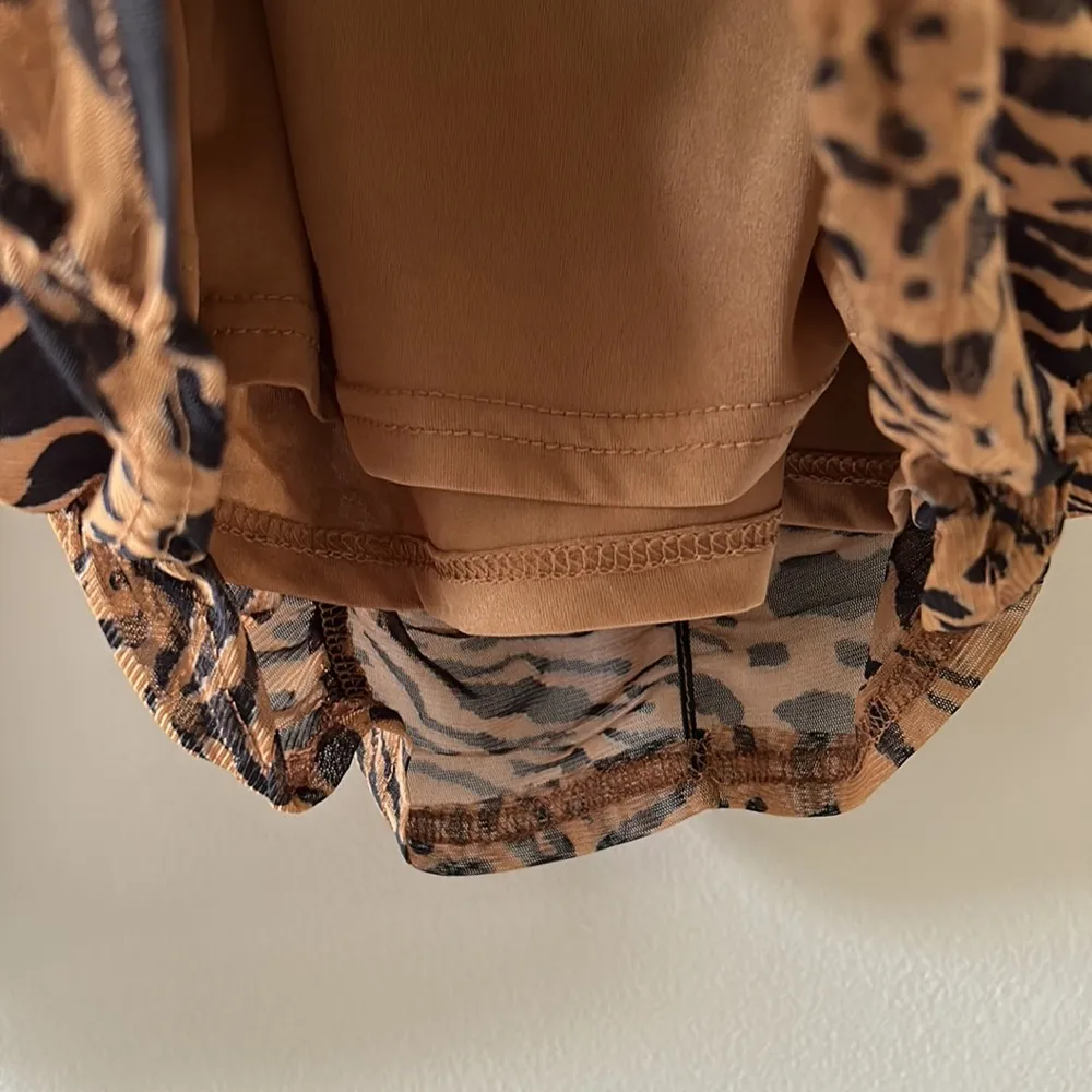 Jane & Delaney Tiger Print Ruche Blouse - Image 3