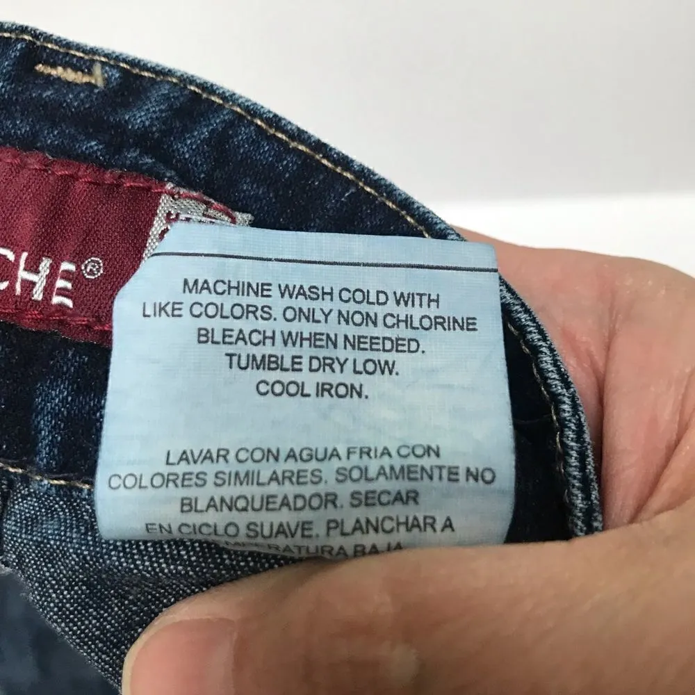 Jordache Retro dark wash vintage baggy denim jean shorts 11/12 - Image 4