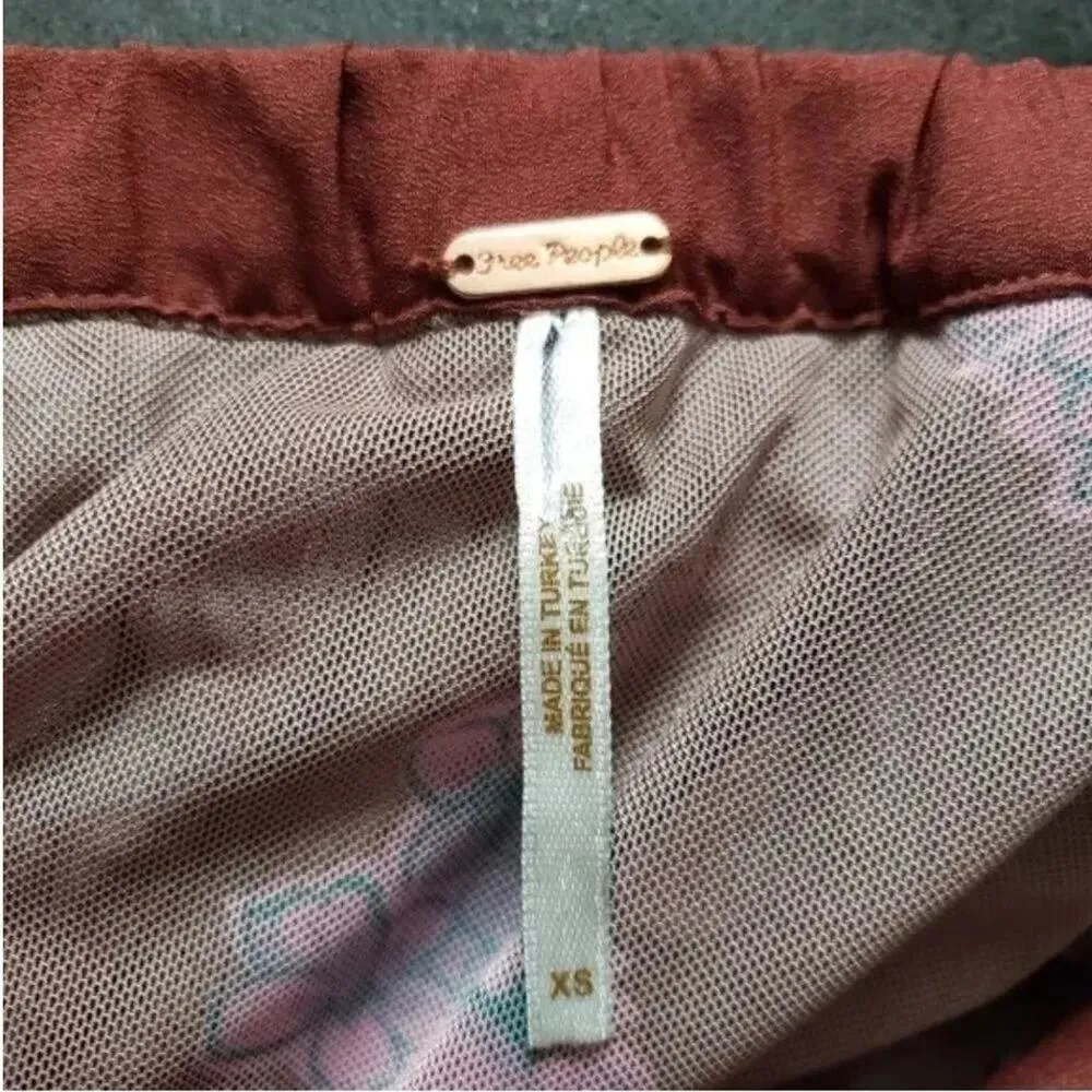 Free People Mini Skirt Florence Floral Mesh, Size XS, New w/o Tag MSRP $148 - Image 3