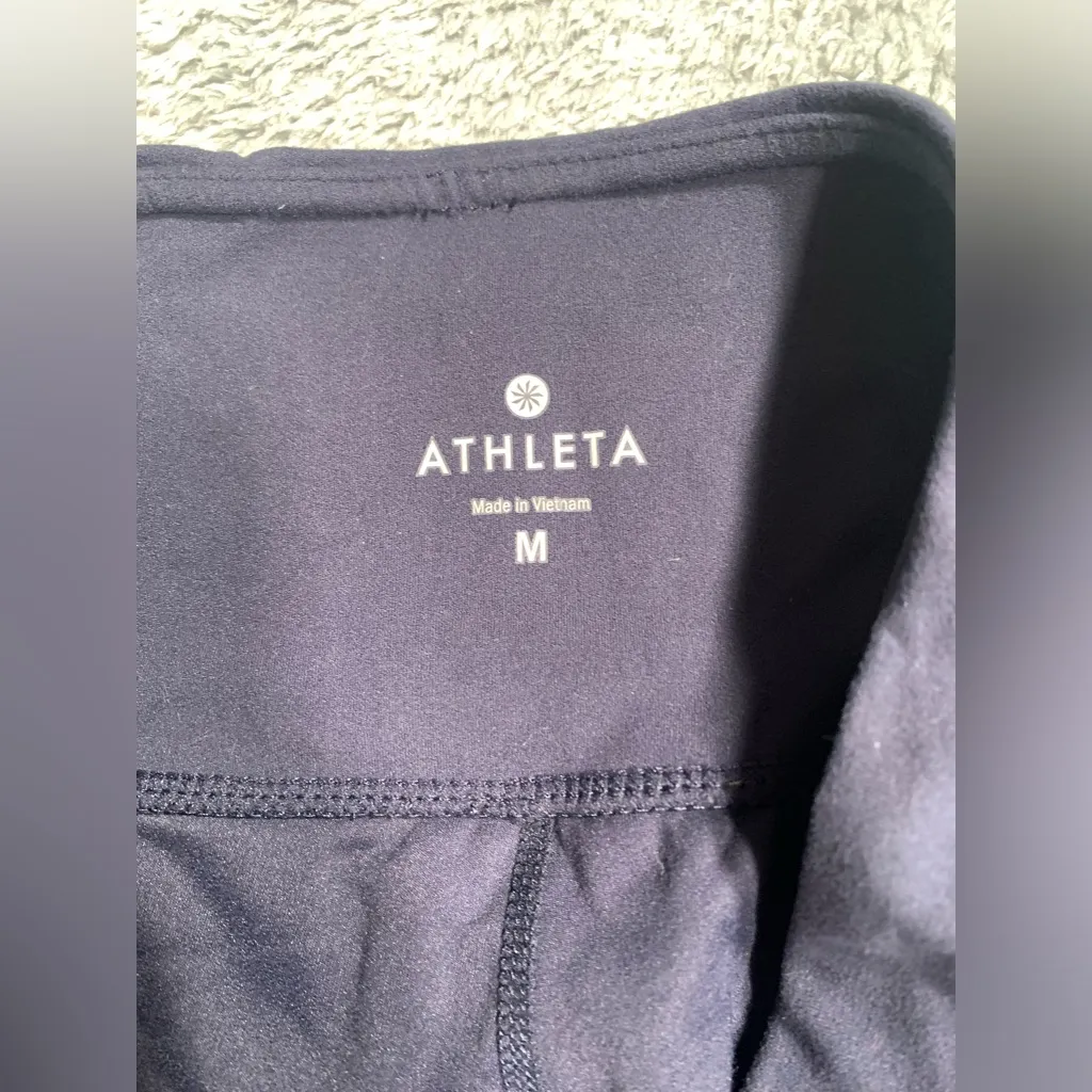 Athleta  Flared Yoga Pants navy blue medium - Image 5