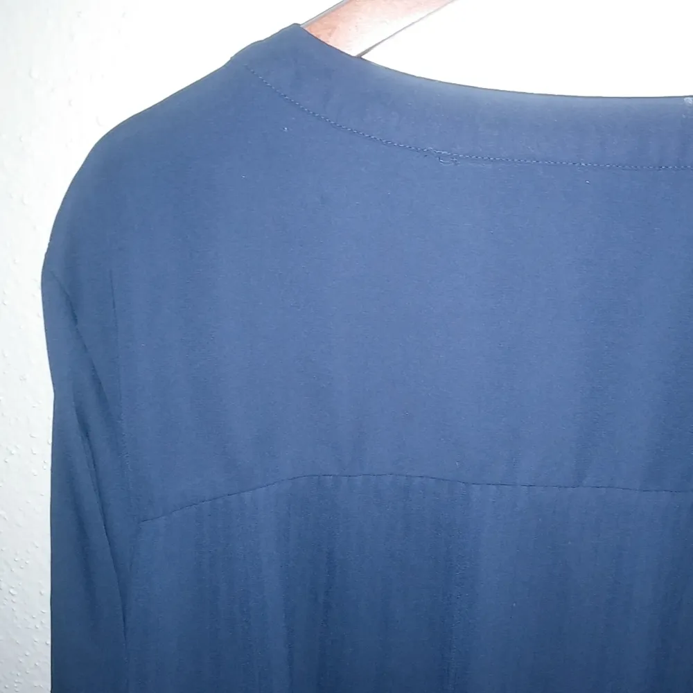 Valerie Stevens 3X Cobalt Blue Pleated Back Tunic Top Plus - Image 7