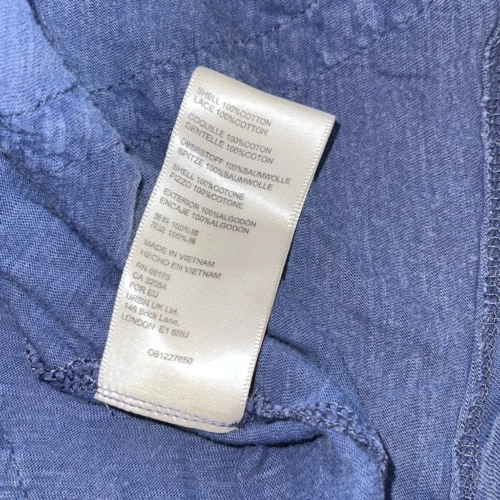 Free People Womens Boy Meets Girl Crochet Long Sleeve Top Pacific Coast XS‎ NWT - Image 7