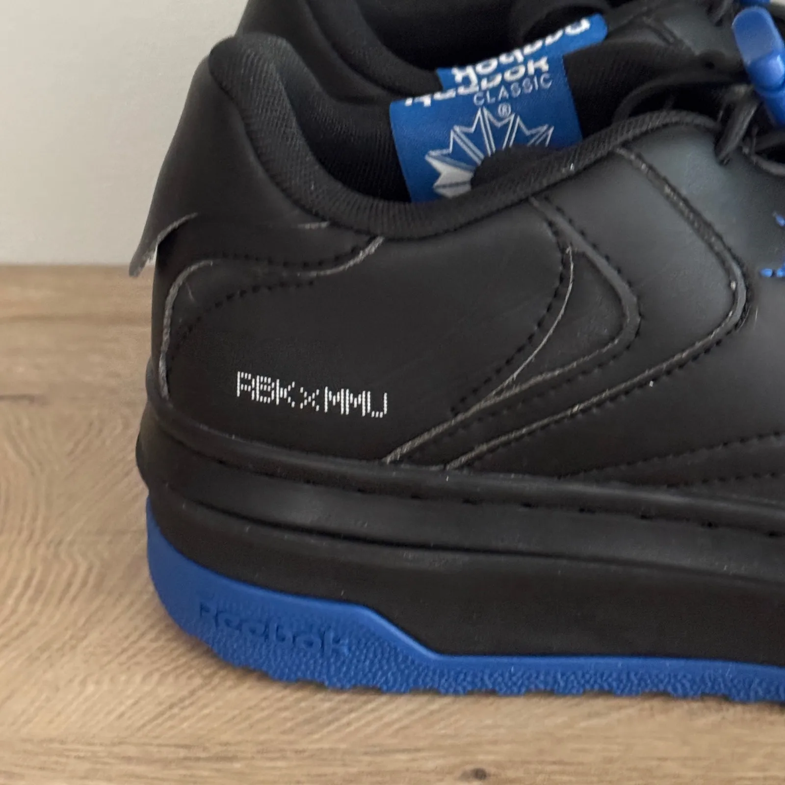 Reebok‎ x Milk Club Platform Sneakers Black Blue Extra Vegan Classic Womens 9 - Image 5