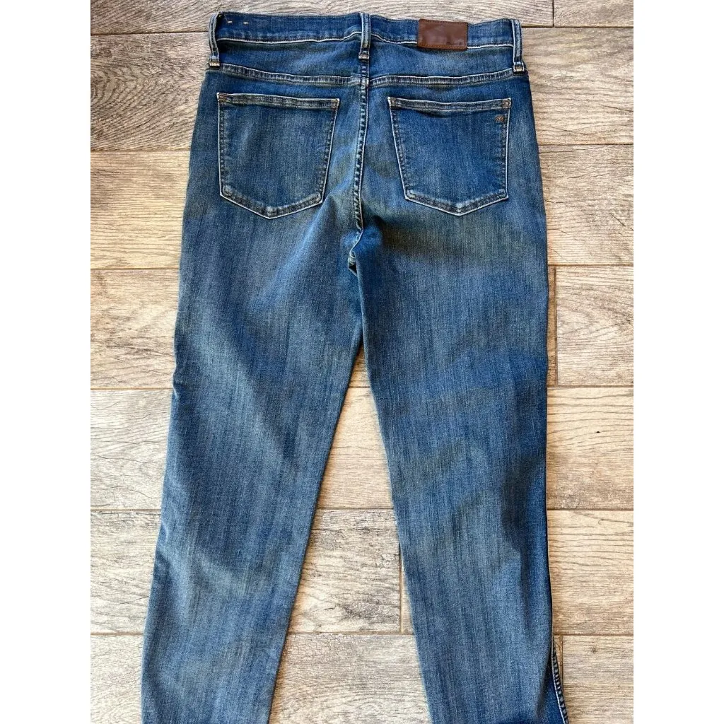 Madewell Denim Jeans Stovepipe size 29‎ Jean Frayed Stretch Womens Raw Hem - Image 10