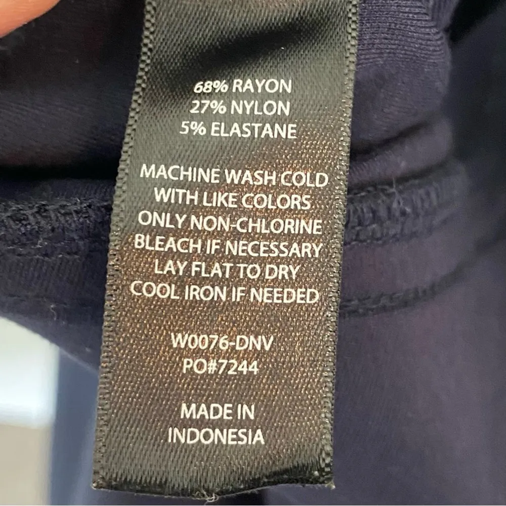 Betabrand Dress Pant Yoga Pants Bootcut Size Medium Petite Short Navy Blue - Image 5