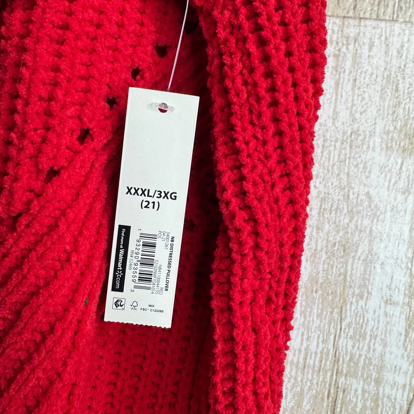 NO BOUNDARIES Red Chunky Cropped Fringed Sweater Pullover XXXL 3X‎ - Image 7