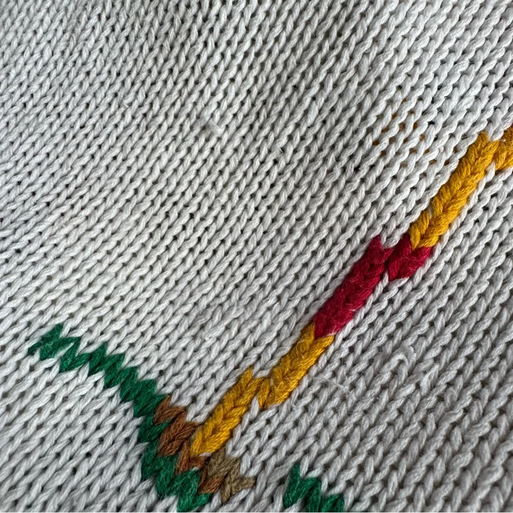 Vintage 90’s Glenover Women’s Golf 3/4 Sleeve Knit Sweater Top White Size M - Image 9