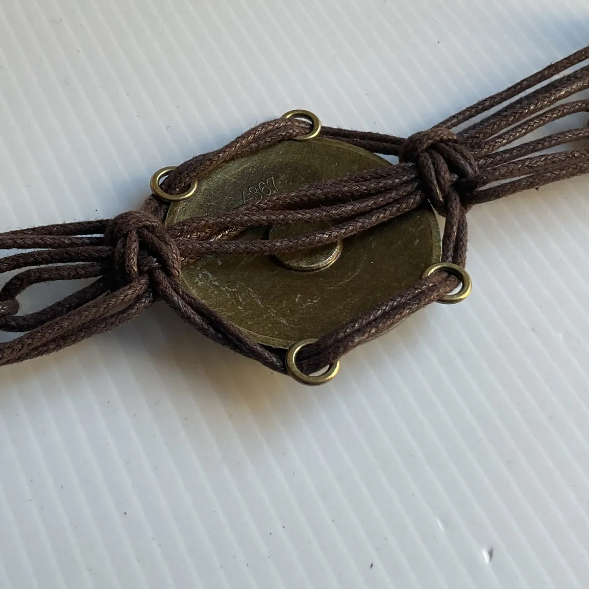 Boho Belt with Turquoise Accents - Adjustable Macrame Style by Bershka | - Image 10