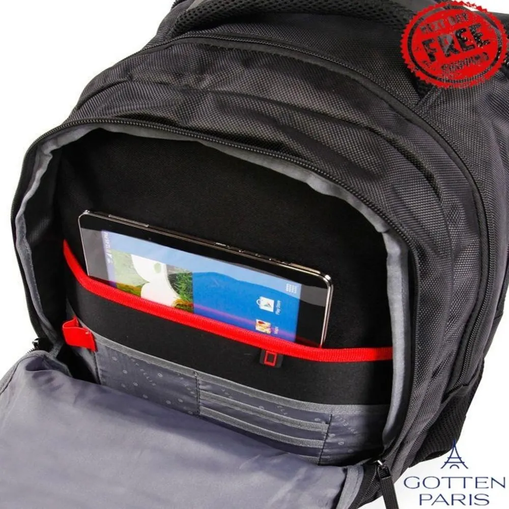 Laptop Backpack Black Women's Bag - Image 4