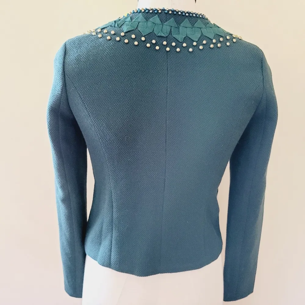 Ark & Co beaded applique blazer size s - Image 5