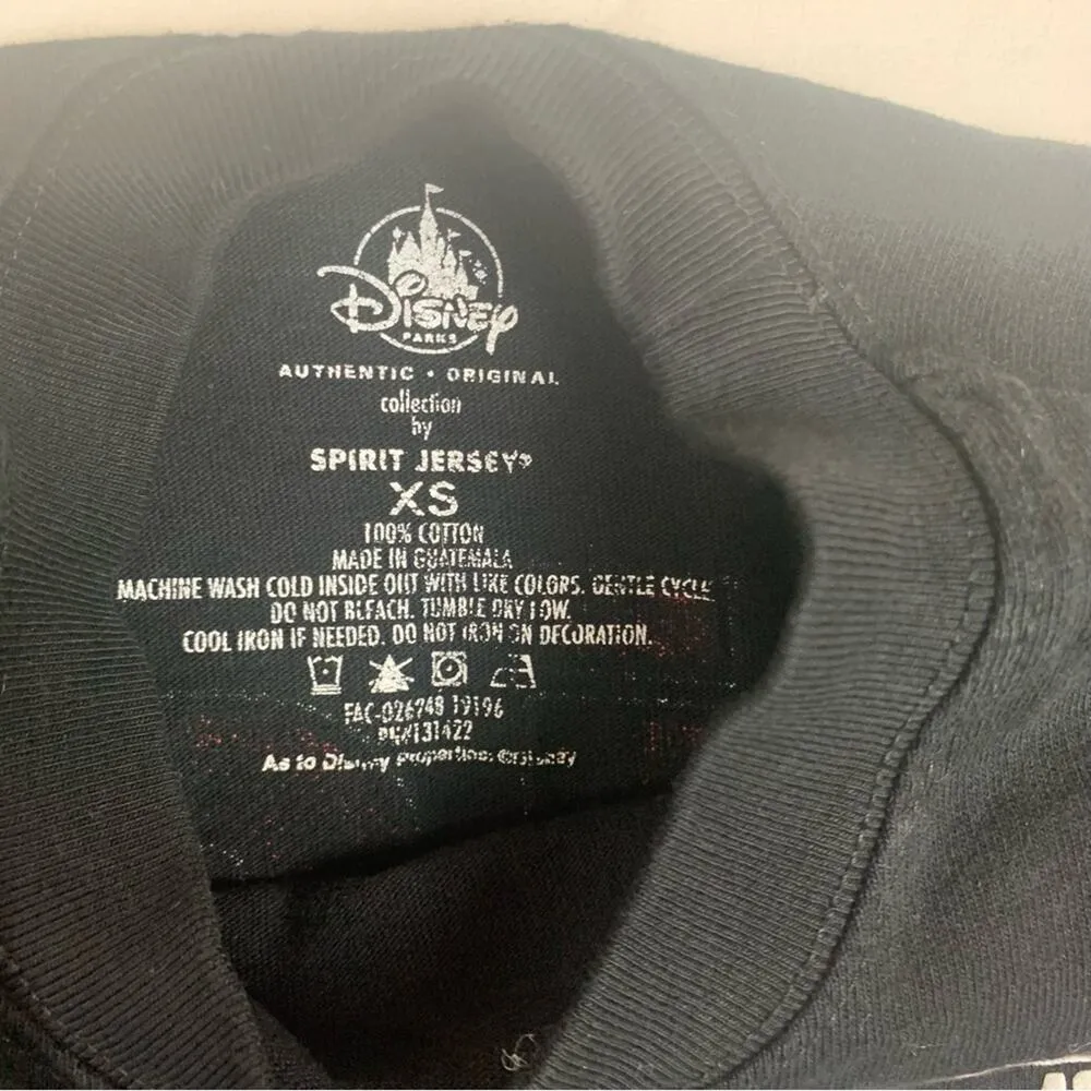 Disney women's XS spirit jersey black red plaid long sleeve extra small WDW - Image 5