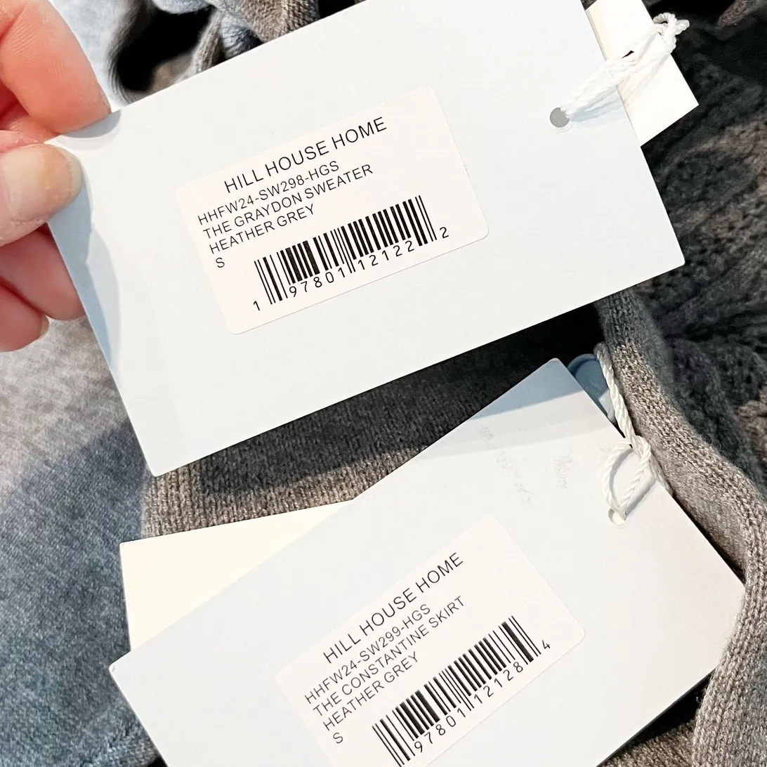 Hill House Home The Graydon Sweater Constantine Mini Skirt Heather Gray Small - Image 3