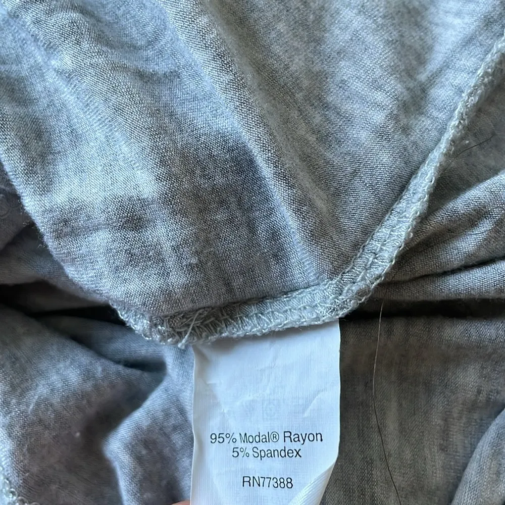 J.Crew strapless grey super comfy jersey drawstring maxi dress - Image 9