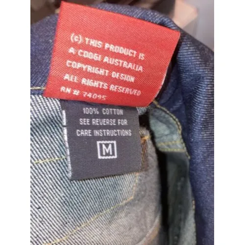 Womens Dark Blue Denim Coogi Down Under Jacket Medium NWOTS - Image 11