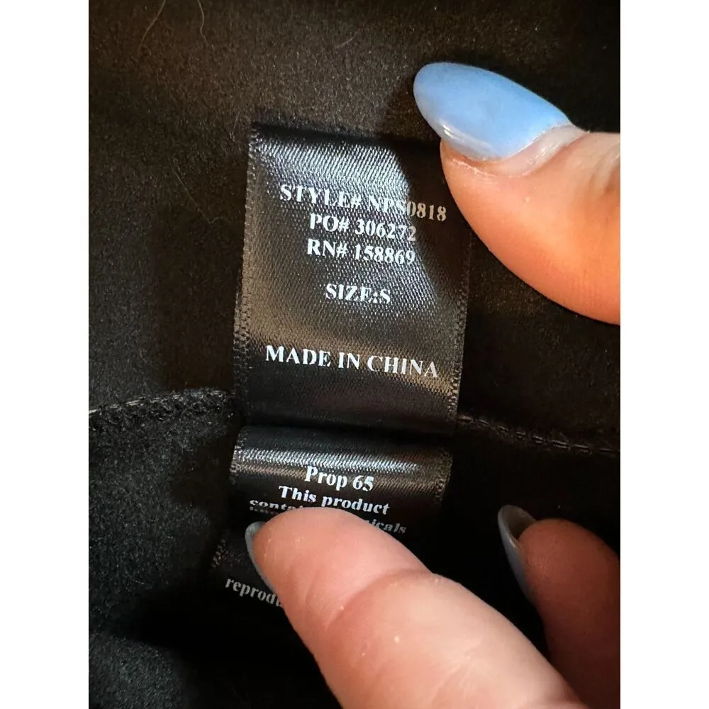 Altar'd State Altered State Chic Black Pleather Shorts Size Small - Image 4