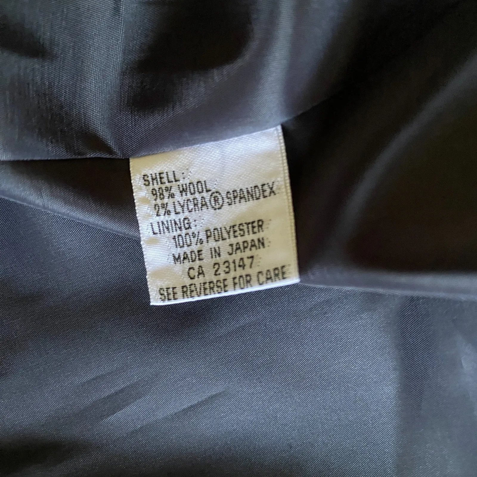 VTG Talbots Navy Wool Long Sleeve Button Front Office Blazer Jacket 10P - Image 4