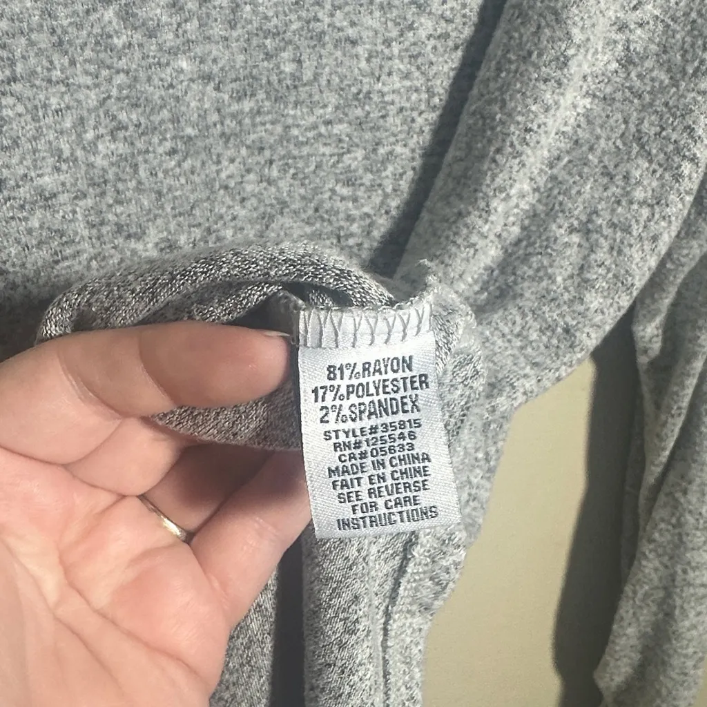 Habitat Gray Cowl Neck Sweater | Large - Image 5