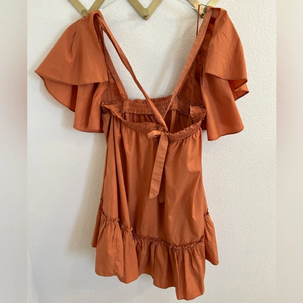 Free People Imogene Dress Terra Ruffle Babydoll Dress XS - Image 10