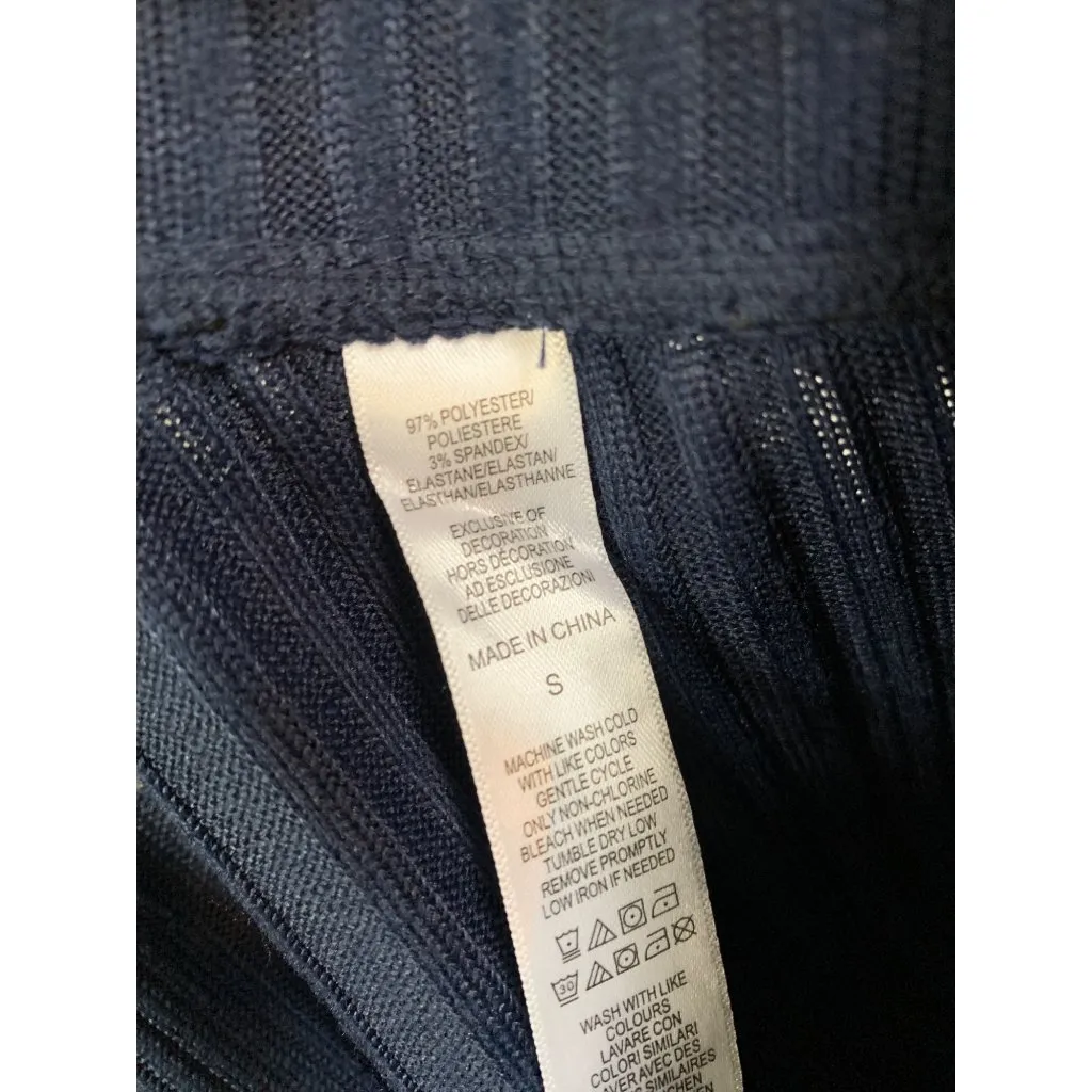 Cuddl Duds Small Ribbed Navy Pants With Pocket - Image 5