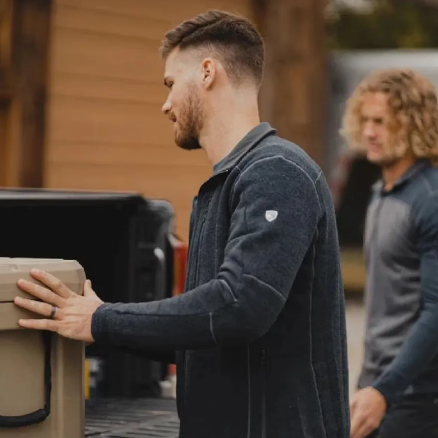 Kuhl Black Full zip Jacket Alpaca Interceptr Mens Fleece Medium - Image 2