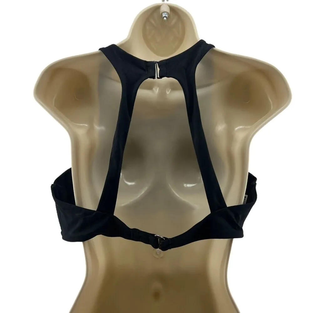 Athleta Maldives Bra Cup Bikini Top 38B/C Solid Black - Image 6