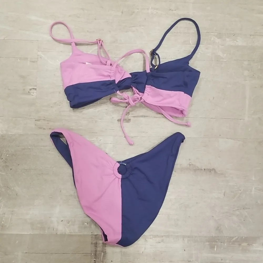 💕L*SPACE💕 Color Block Bikini Set: Ringo Top + Mercury Classic Bottom Small NWT - Image 14