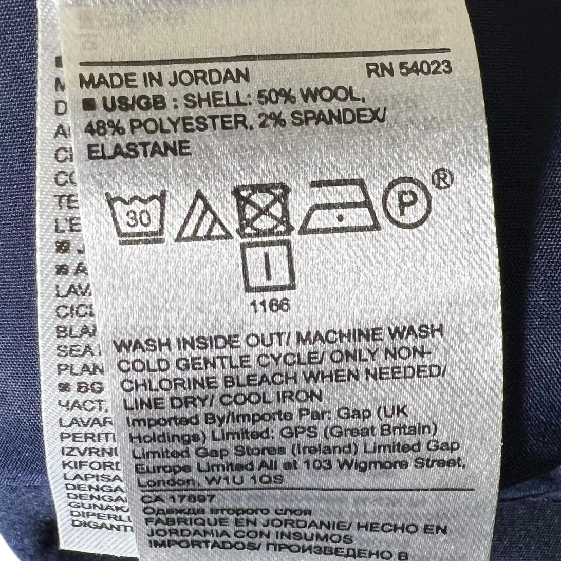 Banana Republic Avery Wool Slim Ankle Pants Womens 6 Navy Blue Work Career - Image 6