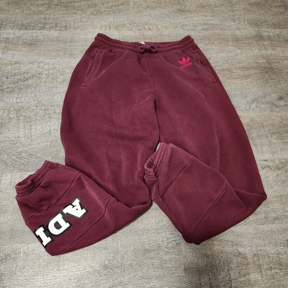 Adidas Originals Logo Play Sweatshirt & Sweatpants Set Size M/L Red Size M - Image 9