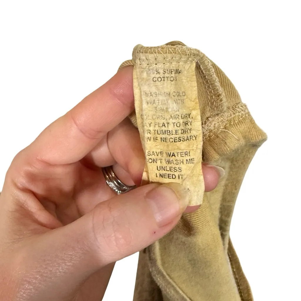 East West Shop Cropped Cami Tank Top Tan Size M - Image 9