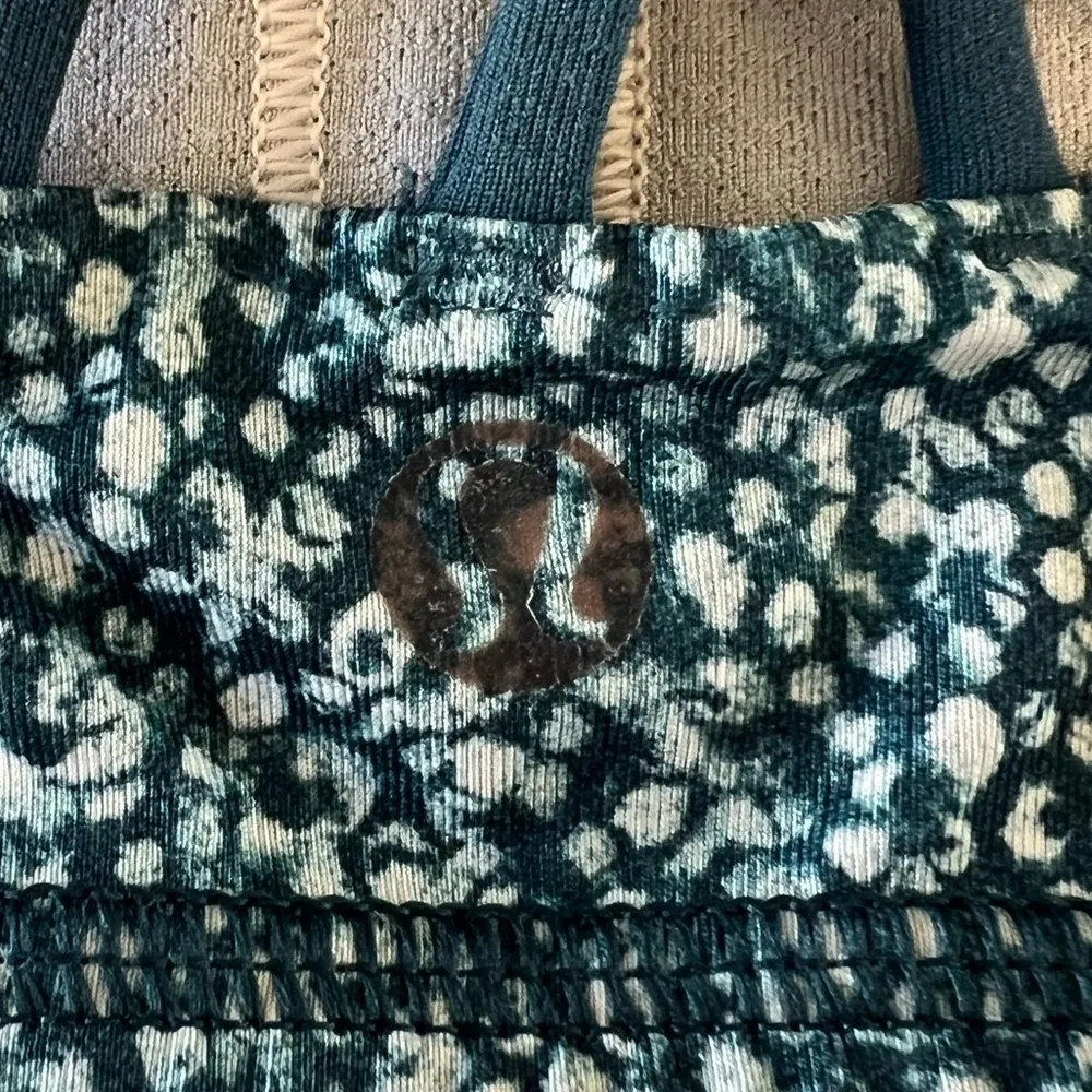 Lululemon Free to Be Bra Pebble Print Parfait Pink Alberta Lake Sports Bra - Image 6