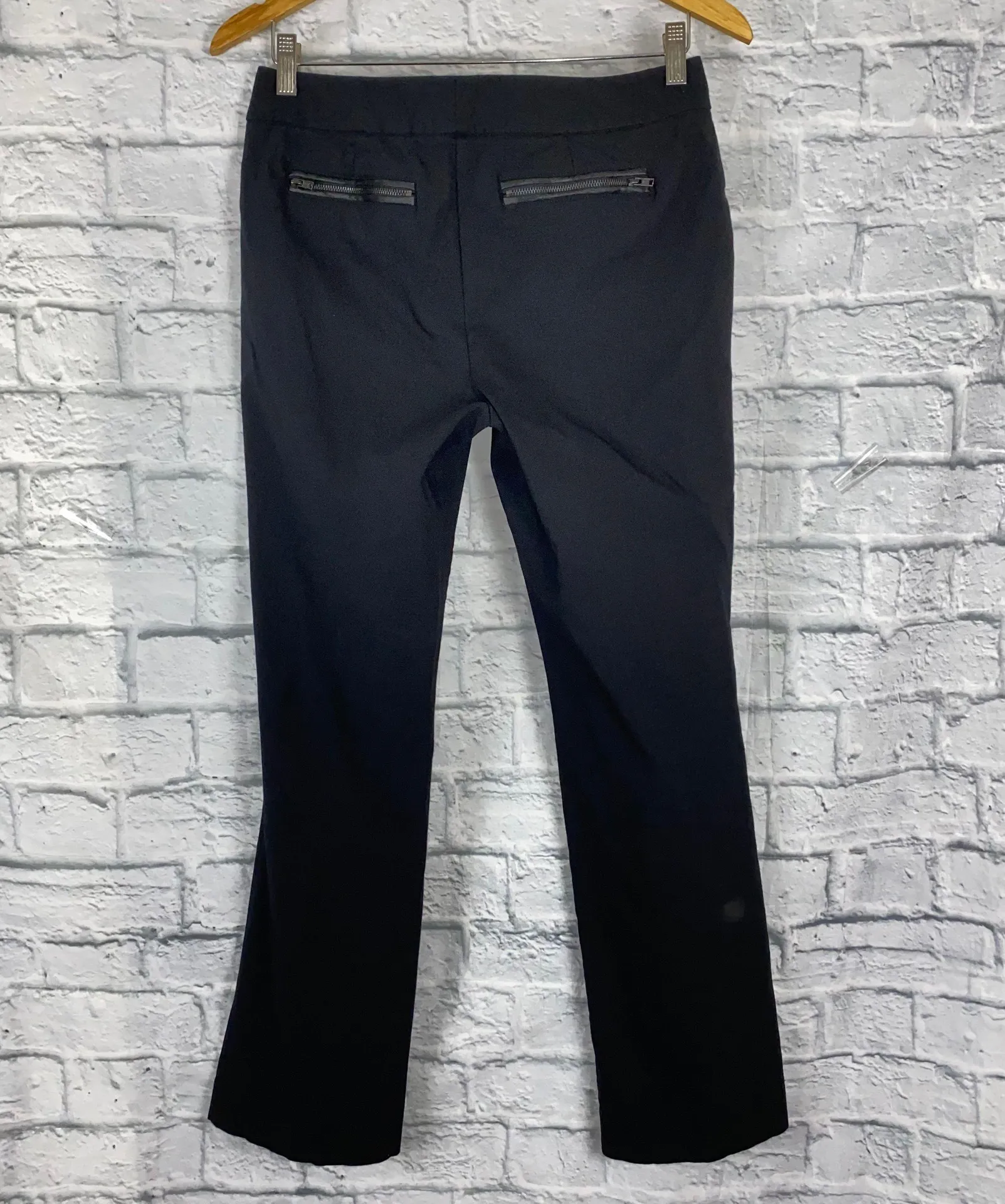 Alfani black slacks w/front and back zipper pockets size 8 women - Image 2