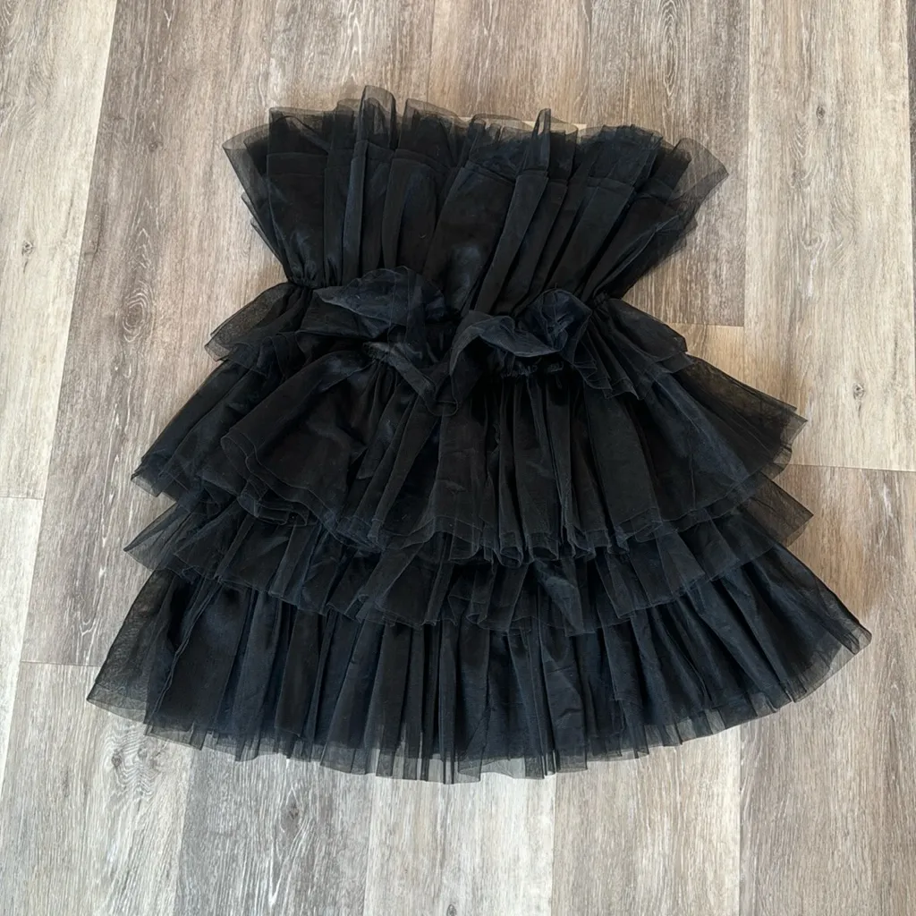 VICI Tulle Strapless Mini Dress - Image 2