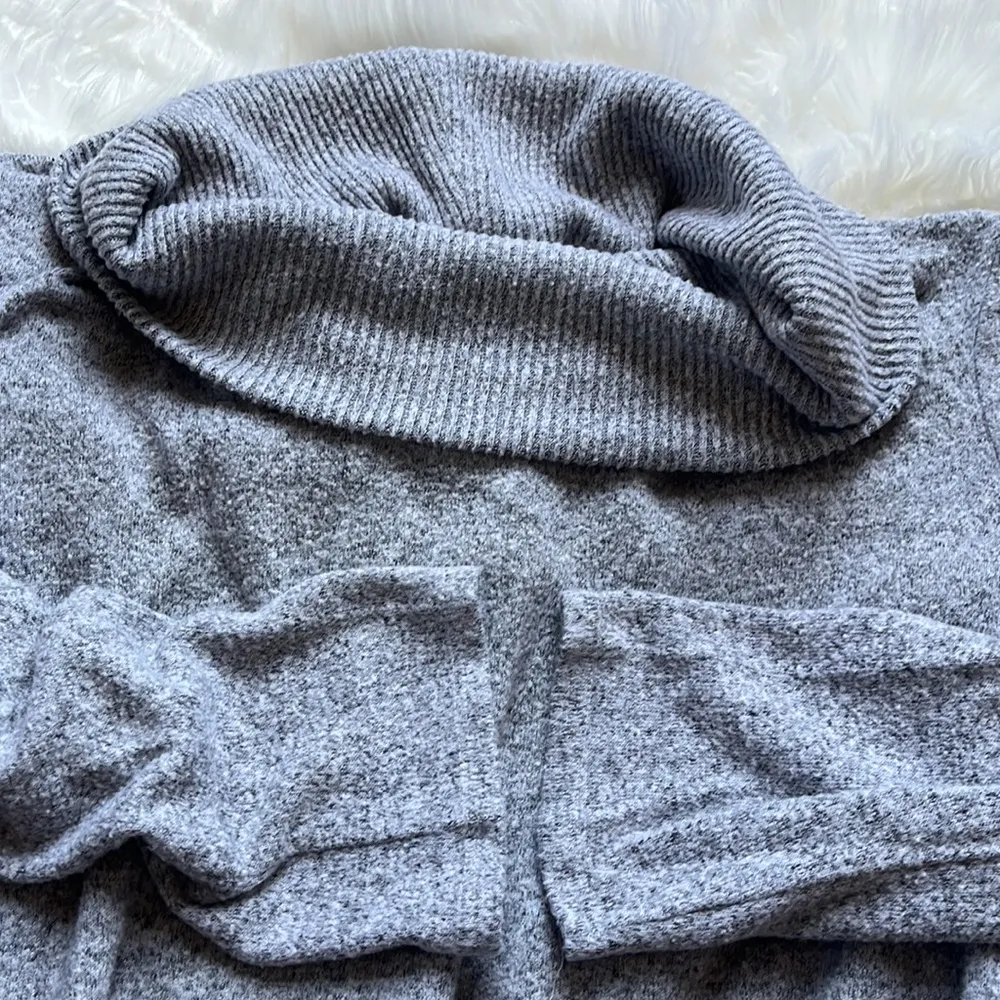 APT. 9 cowl neck heathered grey sweater - Image 7