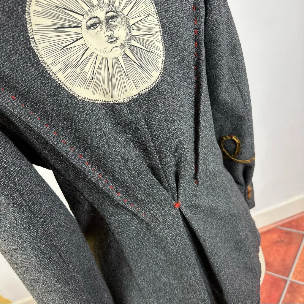 Bohemia Sun and Moon Blazer Gray Size 2 - Image 10