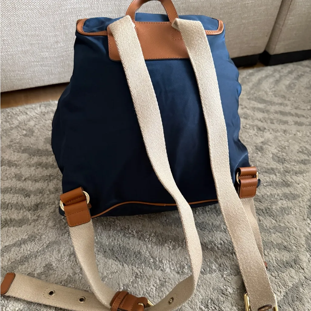 Michael Kors | Navy Blue Nylon Backpack - Image 4