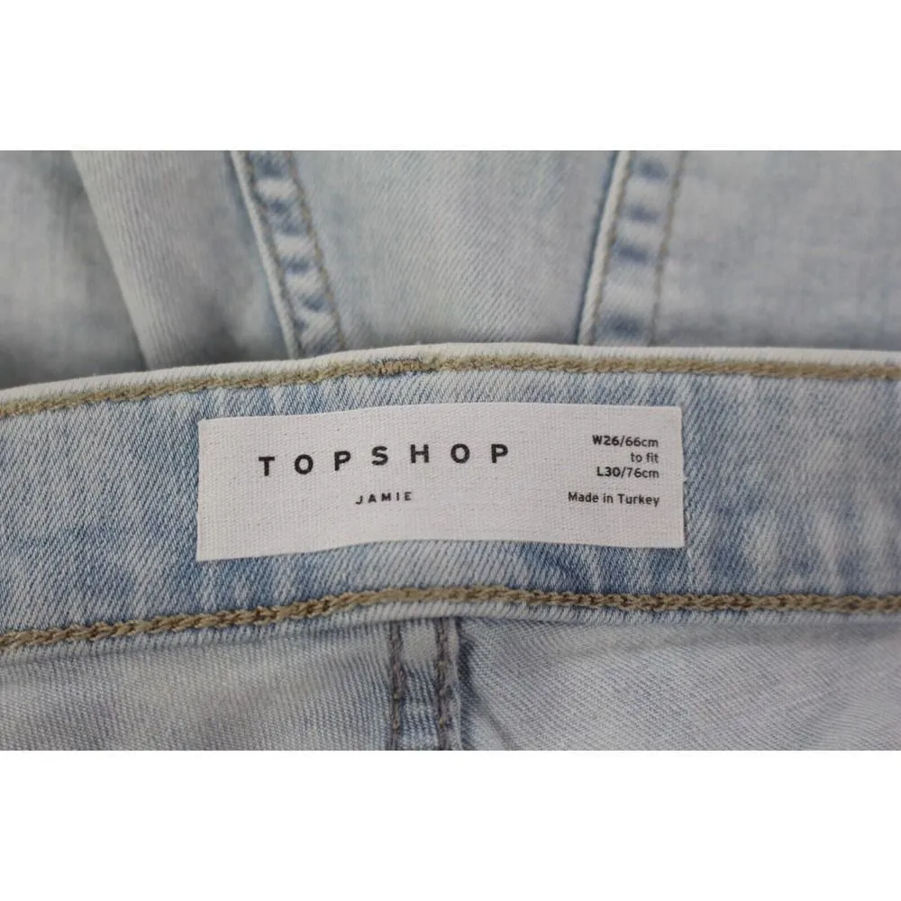 ladies TOPSHOP JAMIE Jeans size 26 - Image 6