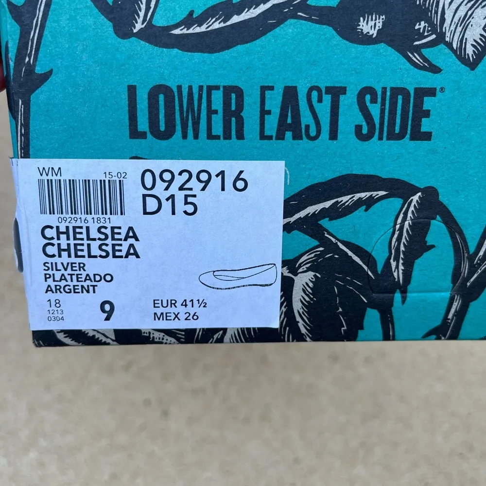 Lower east side sparkly silver flats - Image 3